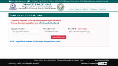 TG LAWCET, PG LCET 2025 hall tickets out at lawcet.tgche.ac.in; exams on June 6