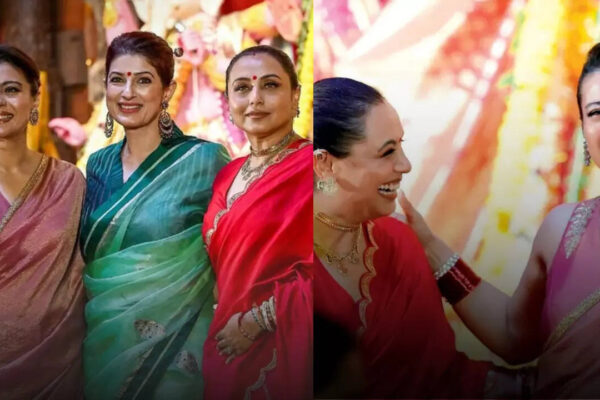 Mukerji sisters’ saree glam at Durga Puja steals the show